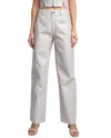 Edit By Nine Lola Leather Pants In Bone In Neutral