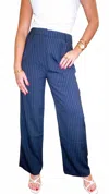 Edit By Nine Off Duty Dress Pants In Blue In Blue