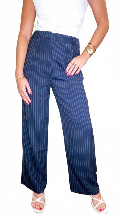 Edit By Nine Off Duty Dress Pants In Blue