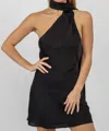 Edit By Nine Take Notice Open Back Mini Dress In Black In Black