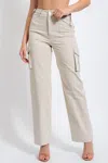 Edit By Nine You're My Type Cargo Pants In Light Grey In Grey