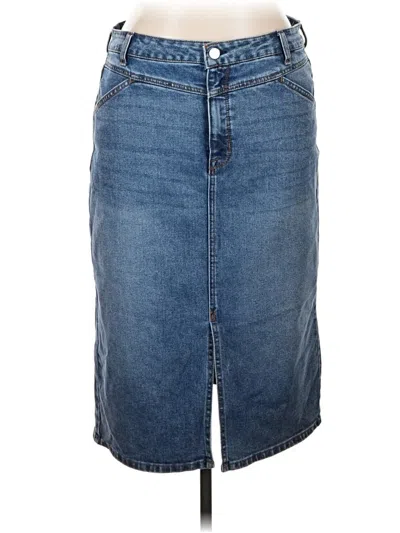 Pre-owned Edited Denim Skirt In Blue