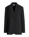 Edited Kainoa Blazer Woman Blazer Charcoal Size 6 Recycled Polyester, Viscose, Elastane In Grey