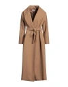 Edited Woman Coat Camel Size 8 Wool, Polyester In Beige