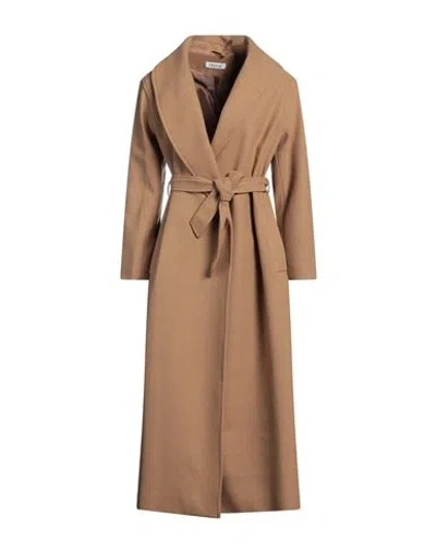 Edited Woman Coat Camel Size 8 Wool, Polyester In Beige
