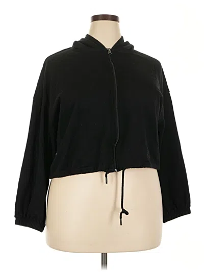 Pre-owned Edited Zip Up Hoodie In Black