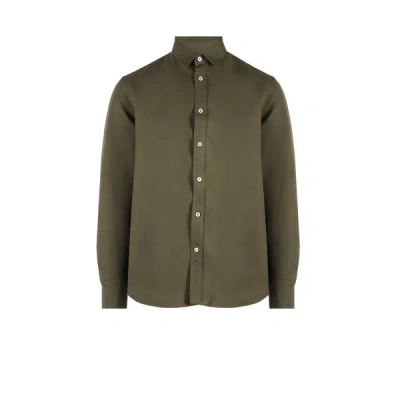 Editions 102 Bara Linen And Lyocell Shirt In Green