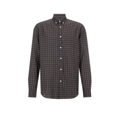 Editions 102 Chemise En Flanelle De Coton In Green