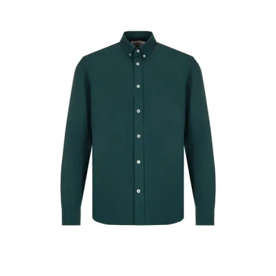 Editions 102 Cotton Poplin Shirt In Green