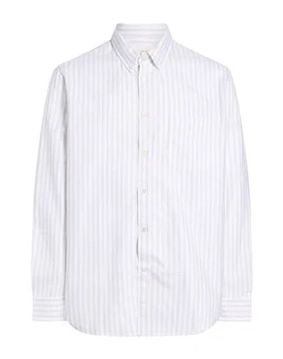 Editions 102 Man Shirt Beige Size Xl Organic Cotton In White