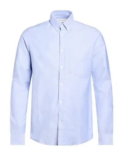 Editions 102 Man Shirt Blue Size S Organic Cotton