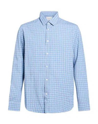 Editions 102 Man Shirt Light Blue Size Xxl Cotton, Polyester