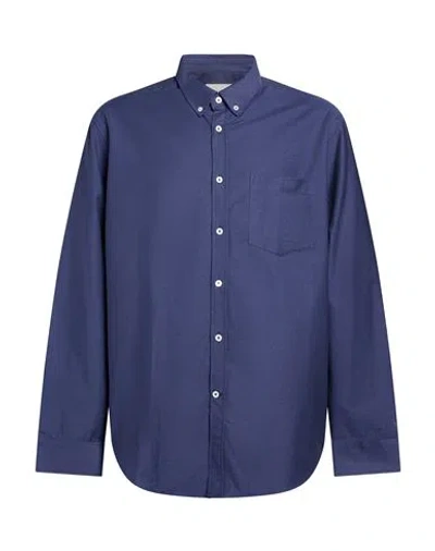 Editions 102 Man Shirt Midnight Blue Size S Organic Cotton