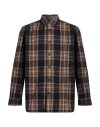 Editions 102 Man Shirt Navy Size Xl Organic Cotton In Multi