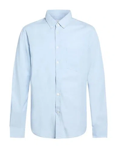 Editions 102 Man Shirt Sky Blue Size S Organic Cotton