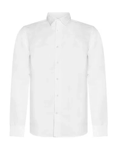 Editions 102 Man Shirt White Size Xs Linen, Lyocell