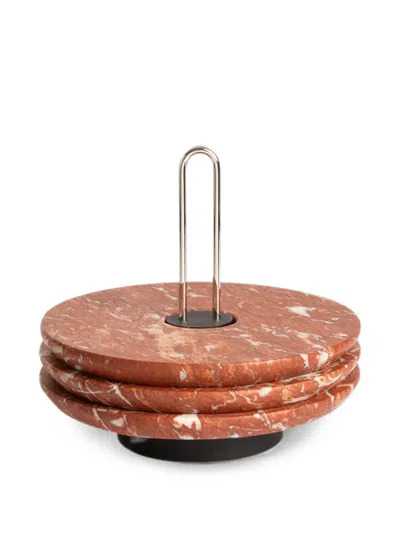 Editions Milano Ceremony Marble Plates In Red