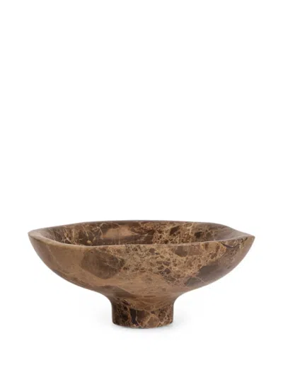 Editions Milano Eras Marble Bowl In Brown