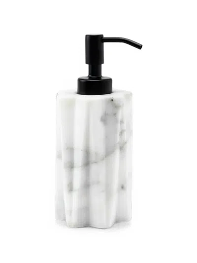 Editions Milano Fold Marble Soap Dispenser In White