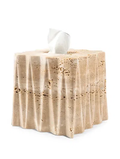 Editions Milano Fold Stone Tissue Box In Neutral