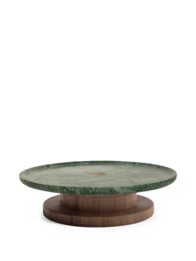 Editions Milano L Ceremony Marble Cake Stand In Green