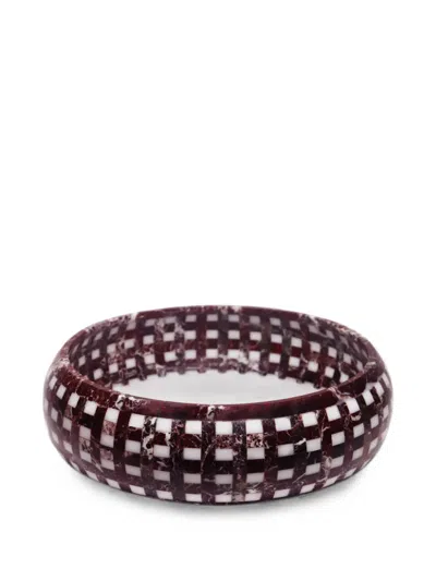 Editions Milano Lace Marble Centrepiece In Red