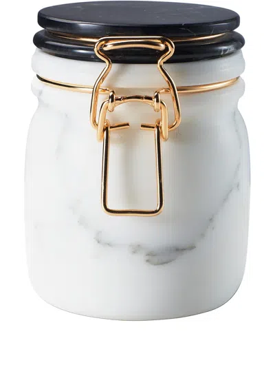 Editions Milano Miss Marble Latch-fastening Jar In Schwarz