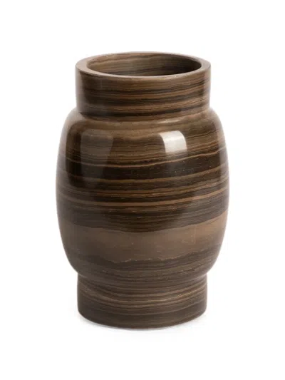 Editions Milano Small Stone Vase In Brown