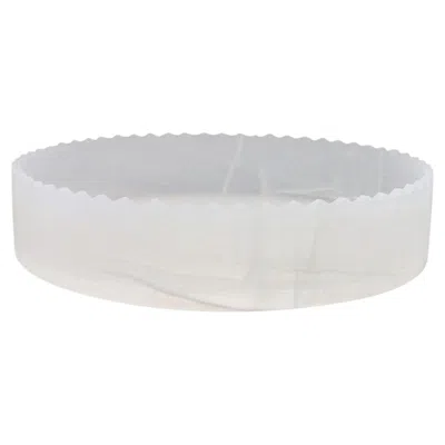 Pre-owned Editions Milano Triangoli White Onyx Centerpiece By David/nicolas