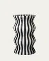 Editions Milano Versilia Vase In Blackwhite