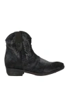Editorial Clothing Woman Ankle Boots Charcoal Size 6 Textile Fibers