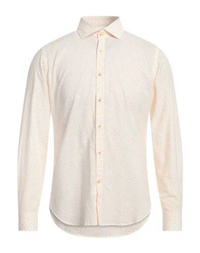 Edizioni Limonaia Man Shirt Apricot Size 17 ½ Cotton In Orange