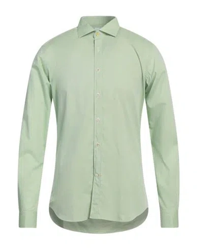 Edizioni Limonaia Man Shirt Light Green Size 15 ¾ Cotton In Green