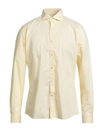 Edizioni Limonaia Man Shirt Pastel Yellow Size 16 Cotton