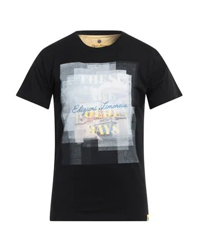 Edizioni Limonaia Man T-shirt Black Size L Cotton