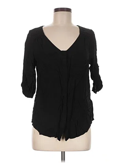 Pre-owned Edme & Esyllte 3/4 Sleeve Blouse In Black