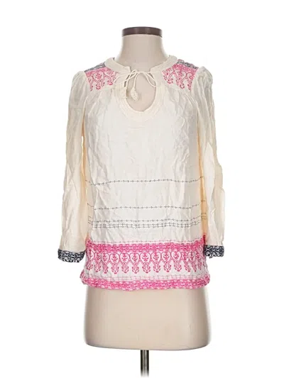 Pre-owned Edme & Esyllte 3/4 Sleeve Blouse In White