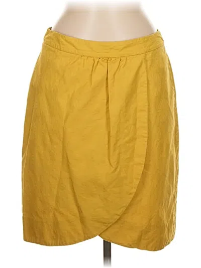 Pre-owned Edme & Esyllte Casual Skirt In Yellow