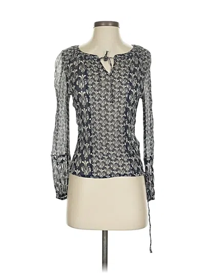 Pre-owned Edme & Esyllte Long Sleeve Blouse In Gray
