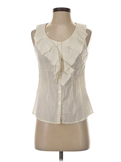 Pre-owned Edme & Esyllte Sleeveless Blouse In Ivory