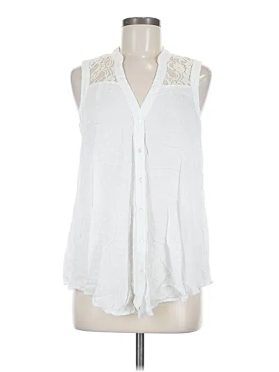 Pre-owned Edme & Esyllte Sleeveless Blouse In White