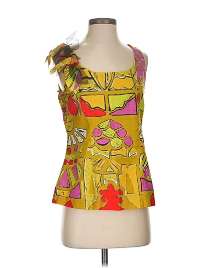 Pre-owned Edme & Esyllte Sleeveless Blouse In Yellow