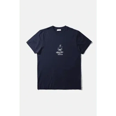 Edmmond - Boris T-shirt Plain Navy In Blue