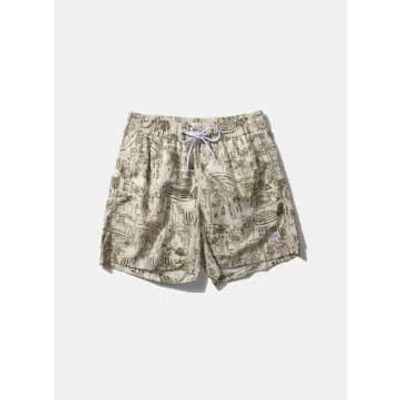 Edmmond - City Shorts Plain Olive In Green