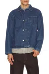 Edmmond Studios Avail Stone-wash Denim Jacket In Blue