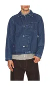Edmmond Studios Avail Stone-wash Denim Jacket In Blue