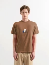 Edmmond Studios Avant Garde Printed T-shirt In Brown