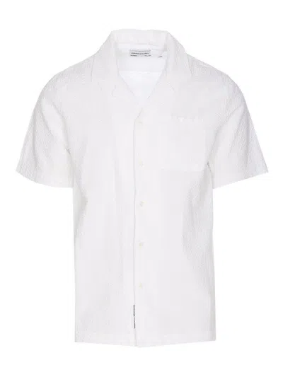 Edmmond Studios White Seersucker Shirt