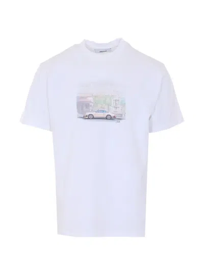Edmmond Studios Chassing Graphic-print T-shirt In White