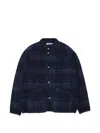 Edmmond Studios Check-pattern Raglan-sleeve Overshirt In Multi